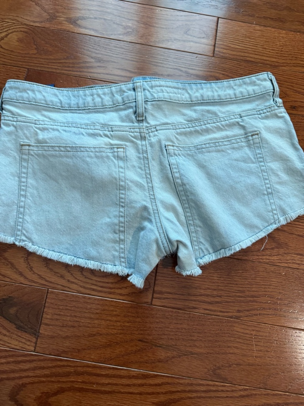 Pilcro Light Blue Denim Jean Shorts | Anthropologie